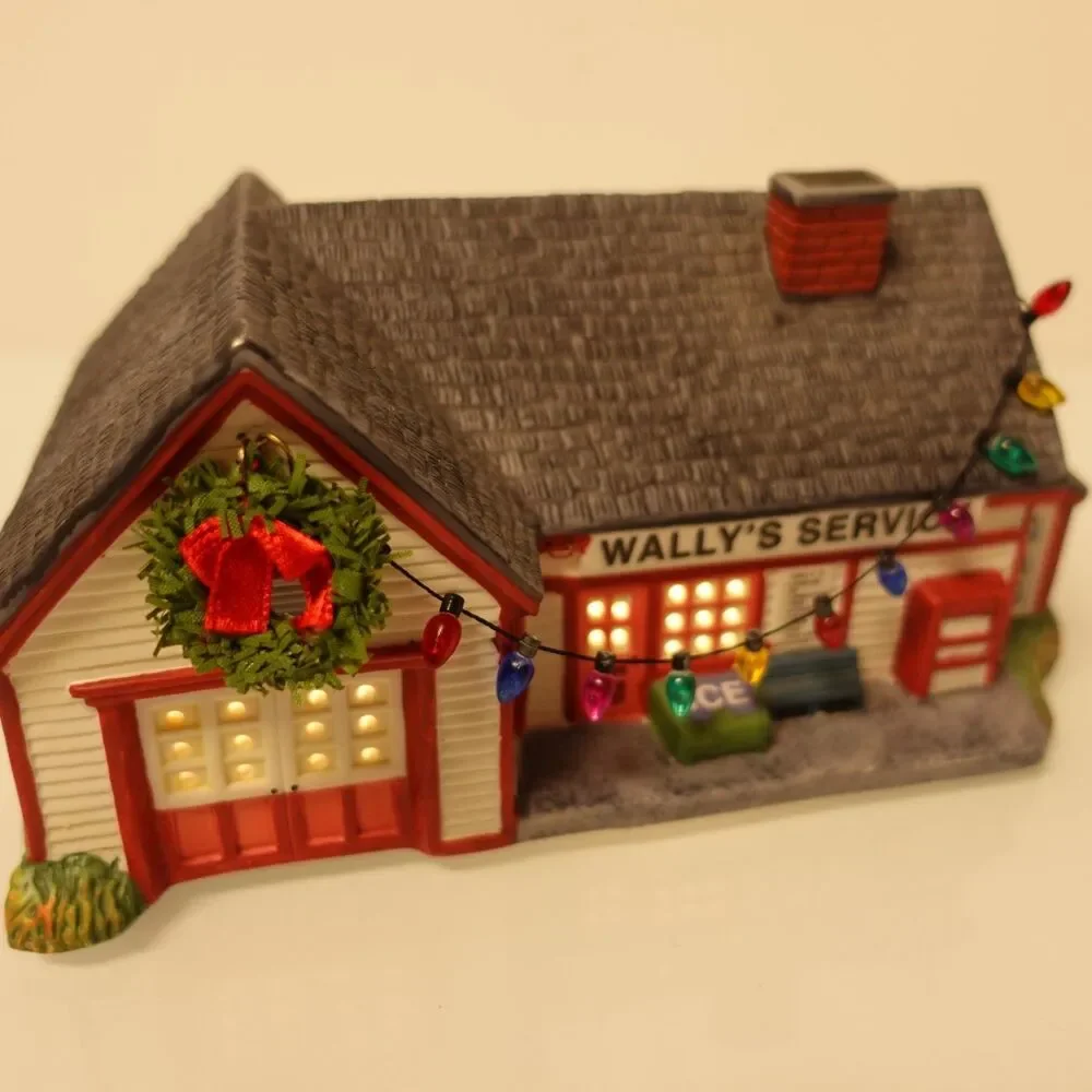 Hawthorne Village Welcome to Mayberry Lighted Wally's Filling Station with Light